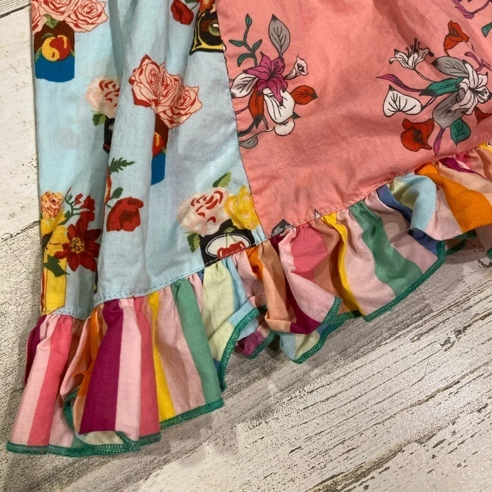 Matilda Jane Pink Blue It's A Tie Dress Girls Brilliant Daydream Multi Print